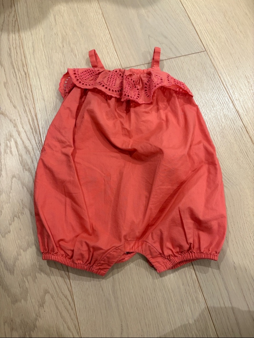 GAP Coral Sleeveless Baby Romper